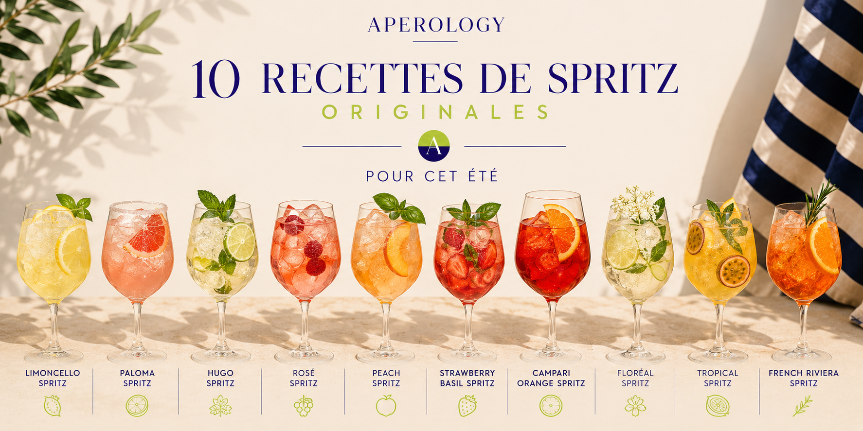 10 recettes de Spritz originales pour cet été